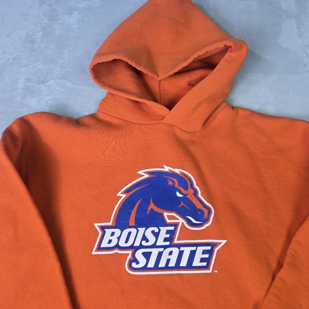 VTG Y2K Boise State Broncos Hoodie Russell Athletic Dri Power  Sz Med Mens - Picture 3 of 10